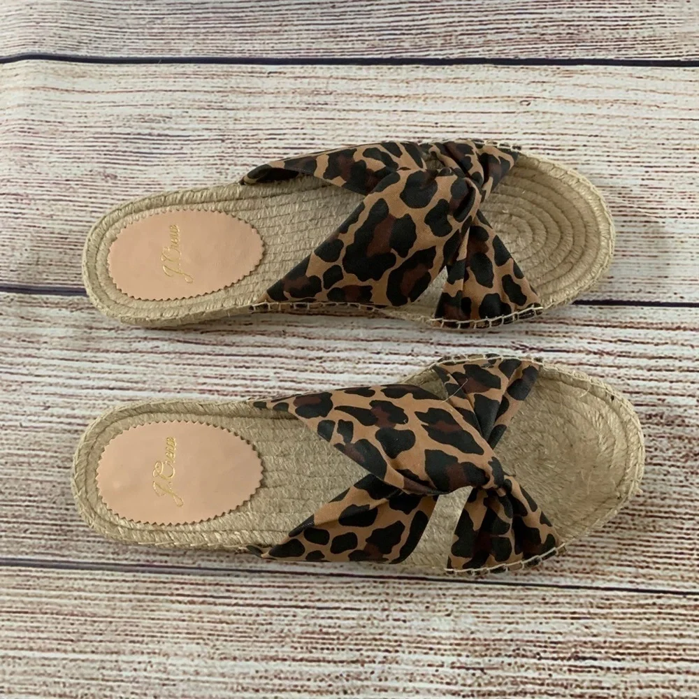 J. Crew crew leopard